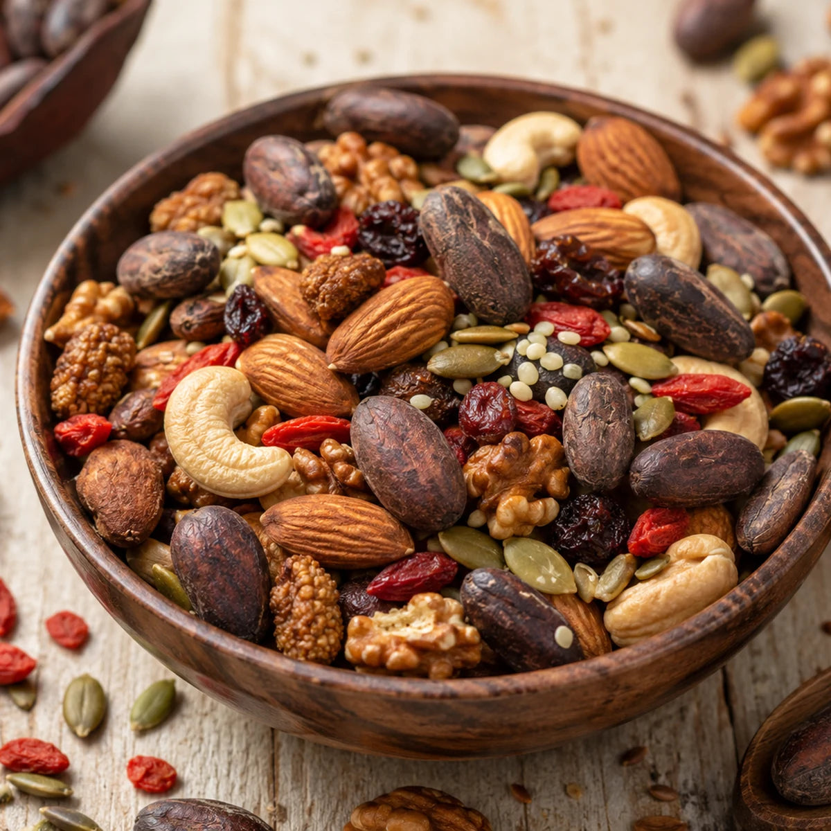 Raw Cacao Bean Trail Mix